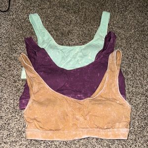 3 pink by vs sports bras with padding